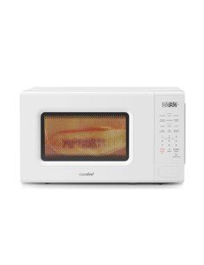 COMFEE CMO-C20M1WH Retro Microwave with 11 power levels, Fast Multi-stage Cooking, Turntable Reset Function Kitchen Timer, Speedy Cooking, Weight/Time Defrost, Memory function, Children Lock, 700W