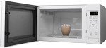 GE JES1657DMWW Microwave Oven, 1,150-watt Capacity, 1.6 Cubic Ft, 8 Auto Cooking Settings, Kitchen Essentials for The Countertop, Dorm Room or Apartment, White, Old Cu