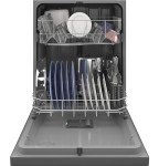 GE 24 in. Stainless Steel Front Control Tall Tub Dishwasher with Steam Cleaning, Dry Boost, and 59 dBA