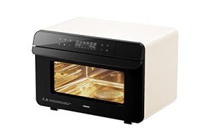 Robam 20-in-1 R-BOX CT763 Countertop Convection Oven|Air Fry,Grill,Bake & Steam Wide Temperature Precision Spacious Capacity to Fit 12'' Pizza,10lb Chicken,30 Built-In Recipes,Cream White CT763W