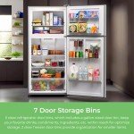 Kenmore 4661349 30" W Top Freezer Refrigerator with Adjustable Glass Shelving, Humidity Control Crispers, Quiet and Energy Efficient Inverter Compressor, Black