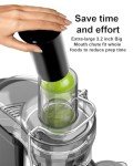 SiFENE Centrifugal Juicer Machine, Rapid 800W Juice Extractor, Large 3.2'' Feed Chute for Whole Fruit & Veg Juicing, Easy to Clean (Silver)