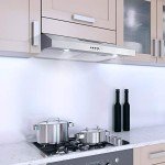COSMO COS-5U30 30 in. Delta Collection Ducted Under Cabinet Range Hood, Button Controls, Reusable Filters, LED Lights in Stainless Steel