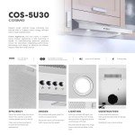 COSMO COS-5U30 30 in. Delta Collection Ducted Under Cabinet Range Hood, Button Controls, Reusable Filters, LED Lights in Stainless Steel