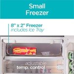 BLACK+DECKER BCRK43V Compact Refrigerator Energy Star Single Door Mini Fridge with Freezer, 4.3 Cubic Ft., VCM