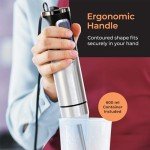 MuellerLiving Immersion Hand Blender Full Set - 8 Speed Immersion Blender, Hand Mixer with 7 Attachments: Stainless Steel Blade, Whisk, Milk Frother, Beater, Mixing Hooks, Potato Masher, Chopper Bowl