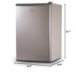 BLACK+DECKER BCRK43V Compact Refrigerator Energy Star Single Door Mini Fridge with Freezer, 4.3 Cubic Ft., VCM