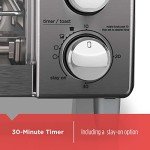 BLACK+DECKER 4-Slice Toaster Oven, TO1745SSG-1A, Even Toast, 4 Cooking Functions Bake, Broil, Toast and Keep Warm, Removable Crumb Tray, Timer