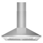 COSMO COS-63175 30 in. Vista Collection 380 CFM Ducted Wall Mount Range Hood, Button Controls, LED Lights, Stainless Steel