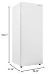 Hamilton Beach HBFRF6892-WHITE HBFRF6892 Upright Convertible Fridge/Freezer-Reversible Door-Removable Glass Shelves-Adjustable Controls-6.8 cu ft, White