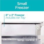 BLACK+DECKER BCRK25W Compact Refrigerator Energy Star Single Door Mini Fridge with Freezer, 2.5 Cubic Ft., White