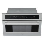 KoolMore KM-CWO30-SS Built-in Microwave with Convection Oven and Air Fryer, 1000W Power with 10 Levels, UL Listed Capacity in Stainless-Steel, 30 in/1.6 cu. ft, Silver