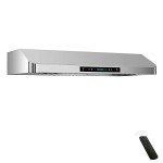 IKTCH 30 Inch Under Cabinet Range Hood with 900-CFM, 4 Speed Gesture Sensing&Touch Control Panel, Stainless Steel Kitchen Vent with 2 Pcs Baffle Filters(IKC01-30)