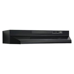 Broan-NuTone F403023 Exhaust Fan for Under Cabinet Two-Speed Four-Way Range Hood, 30-Inch, Black