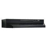 Broan-NuTone F403023 Exhaust Fan for Under Cabinet Two-Speed Four-Way Range Hood, 30-Inch, Black