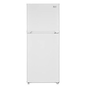Avanti FF10B0W Apartment Size Refrigerator Compact Fridge with Top Freezer with Temperature Control and Adjustable Shelves and Crisper Drawer, 10.0 cu.ft, White, 10 cu. ft