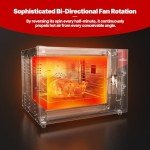 CROSSON 68L Half-Size Convection Oven,4-Tier Commercial Toaster oven w/Front Glass Door,4 set of Trays&Wire Racks,60 Minutes Timer and Interior Light, 120V/1800W Countertop Conventional Oven