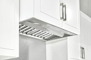 KOBE Range Hoods INX2630SQB-700-3 Insert Range Hood, 30-Inch, Stainless Steel