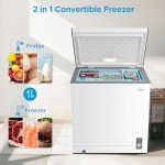 Midea MERC07C4BAWW 7.0 Cubic Feet Chest Freezer Cu.ft-Convertible, White