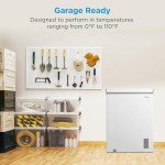 Midea MERC07C4BAWW 7.0 Cubic Feet Chest Freezer Cu.ft-Convertible, White