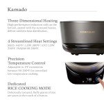 Vermicular Musui–Kamado (RICEPOT) | Cast Iron Induction Cooker | Precision Multicooker | Japanese Rice Cooker | Slow Cooker | Non-Toxic Enameled Cast Iron Pot | Charcoal | US Model (120V)