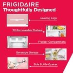 Frigidaire EFR376 Retro Bar Fridge Refrigerator with Side Bottle Opener, 3.2 cu. Ft, Pink/Coral