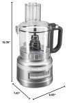 KitchenAid KFP0718CU 7-Cup Food Processor Chop, Puree, Shred and Slice - Contour Silver