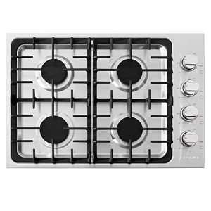 COSMO COS-DIC304 30 in. Gas Cooktop in Stainless Steel with 4 Italian Made Burners