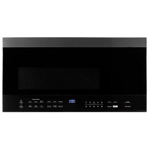 Black+Decker 1.6 Cu. Ft. 1000 Watt Over The Range Microwave Oven with LED Display, Child Safety Lock, Black
