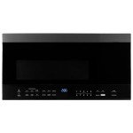 Black+Decker 1.6 Cu. Ft. 1000 Watt Over The Range Microwave Oven with LED Display, Child Safety Lock, Black