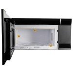 Black+Decker 1.6 Cu. Ft. 1000 Watt Over The Range Microwave Oven with LED Display, Child Safety Lock, Black