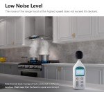 IKTCH 30-inch Wall Mount Range Hood Tempered Glass 900 CFM, Kitchen Chimney Vent Stainless Steel with Gesture Sensing & Touch Control Switch Panel, 2 Pcs Adjustable Lights(IKP03-30)
