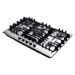 Kyerbaino Gas Cooktop 30 Inch, Stainless Steel 5 Burners Gas Stovetop Built-in LPG/NG Convertible Gas Cooktop Dual Fuel Sealed Gas Stove