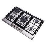Kyerbaino Gas Cooktop 30 Inch, Stainless Steel 5 Burners Gas Stovetop Built-in LPG/NG Convertible Gas Cooktop Dual Fuel Sealed Gas Stove