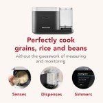 KitchenAid Grain and Rice Cooker 8 Cup with Automatically Sensing Integrated Scale + Water Tank, KGC3155BM