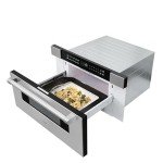KoolMore KM-MD30-SS Microwave Drawer, Capacity in Stainless-Steel, 30 in/1.2 cu. ft, Silver
