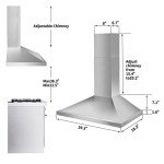 Tieasy Range Hood, Range Hoods 30 inch Stainless Steel, 450 CFM Kitchen Hood with LED Light Baffle Filters, 3 Speed Exhaust Fan Vent Hood