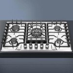 Gas Cooktop 30 Inch, Built-in 5 Burners Stainless Steel Gas Stovetop LPG/NG Convertible Gas Stove Top Dual Fuel Gas Hob DM5722