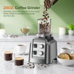 Blender for Smoothies, 2-in-1 Blender & Grinder Combo, Blenders for Kitchen, 1800 Peak Watts, 68 Oz Large Capacity, BPA-Free Countertop Blenders for Ice Crushing, Frozen Drinks, Silver