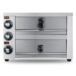 KOOTEN 2 Tier Tabletop Pizza Oven - Indoor Electric Commercial Stainless Steel With Timer for Home and Restaurant