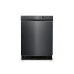 BLACK+DECKER 24" Built-In Dishwasher, 12-Place Setting Capacity with Stainless Steel Tub, Dish Washer with 6 Wash Programs, Low Noise, ENERGY STAR Certified, BDW200MB, Black