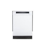 BLACK+DECKER 24" Built-In Dishwasher, 12-Place Setting Capacity with Stainless Steel Tub, Dish Washer with 5 Wash Programs and Smart Wash Cycle, ENERGY STAR Certified, BDW100MW, White