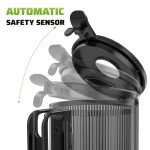 Cold Press Juicer, 5.8" Wide Feed Chute Juice Extractor Machine with 400W, High Juice Yield, Slow Masticating Juicer for Whole Vegetables & Fruits, Premium Grey