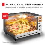 TOSHIBA ChefFry Air Fryer Toaster Oven Combo, 26.4 QT Large Capacity, 12-in-1 Countertop Toaster Oven, Stainless Steel