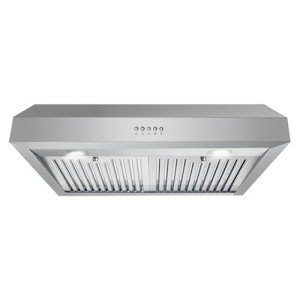 COSMO UC30 29.5 in. Ducted Under Cabinet Range Hood, Kitchen Over Stove Vent, 3-Speed Fan, Permanent Filters, LED Lights in Stainless Steel, 30 inch
