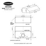 COSMO UC30 29.5 in. Ducted Under Cabinet Range Hood, Kitchen Over Stove Vent, 3-Speed Fan, Permanent Filters, LED Lights in Stainless Steel, 30 inch