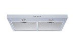 Winflo 30 In. Convertible Under Cabinet Range Hood in White with Mesh Filters and Push Buttons