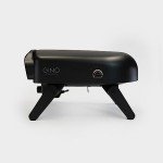 Gino D'Acampo 14" Gas Fired Pizza Oven - Vesuvio with Built-In Thermometer, Pizza Stone, and Stainless Steel Construction