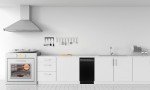Honeywell 18 Inch Dishwasher with 8 Place settings, 6 Washing Programs, Stainless Steel Tub, UL/Energy Star- Black