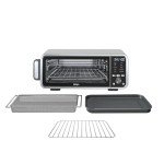 Ninja FT205CO 10-in-1 Digital Air Fry Oven with Extra Large Capacity, Extended Height, Stainless Steel Body, and Temperature Control (Silver and Black, Renewed)